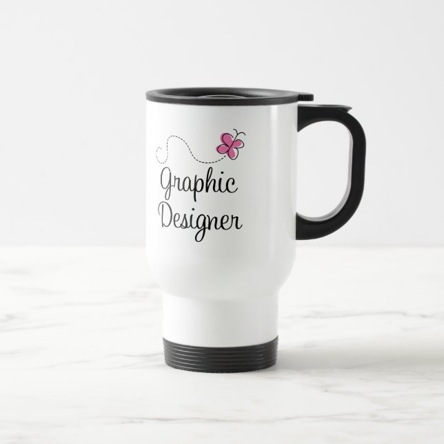 Mug De Voyage Concepteur rose mignon (Droite)
