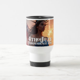 Mug De Voyage Conception 4 juillet splendide - Fireworks & Freed