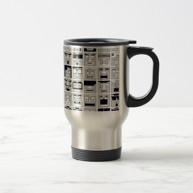 Mug De Voyage conception de caractères du pixel 8bit (Droit)