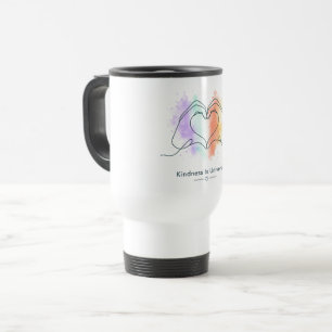 Mug De Voyage Conception de cœur de fierté de bonté universelle