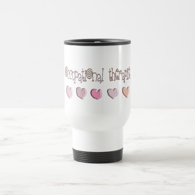 Mug De Voyage Conception de COEURS d'ergothérapiste (Centre)