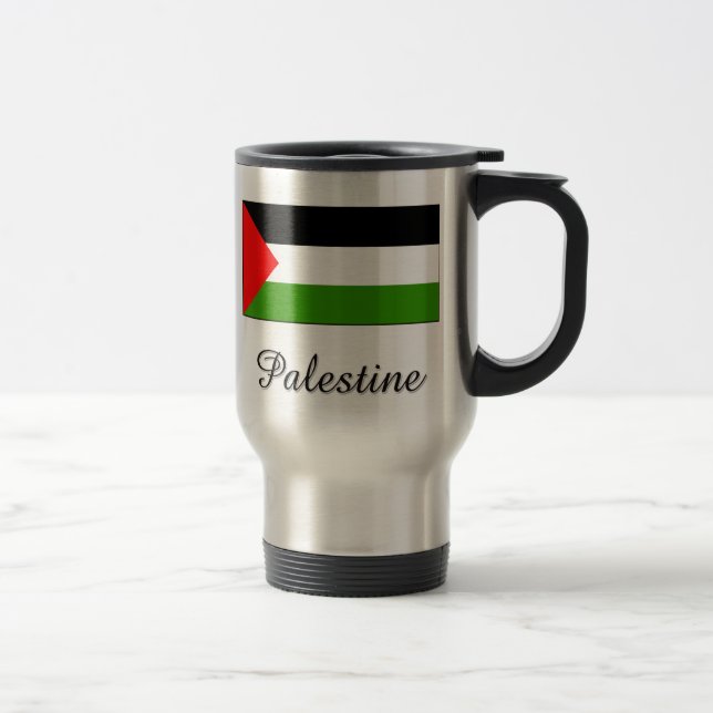Mug De Voyage Conception de drapeau de la Palestine (Droit)