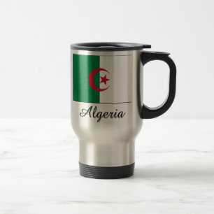 Mug De Voyage Conception de drapeau de l'Algérie