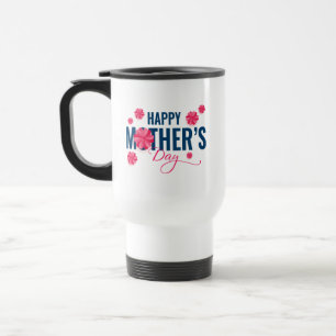 Mug De Voyage Conception de fleurs pour la fête des mères