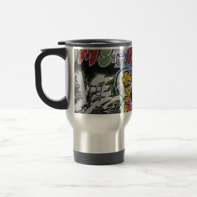 Mug De Voyage Conception de graffitis (Gauche)