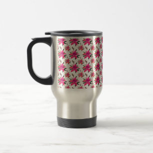 Mug De Voyage Conception de motif floral Fleurs roses