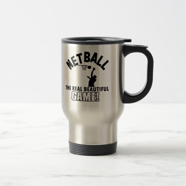 Mug De Voyage conception de net-ball (Droit)