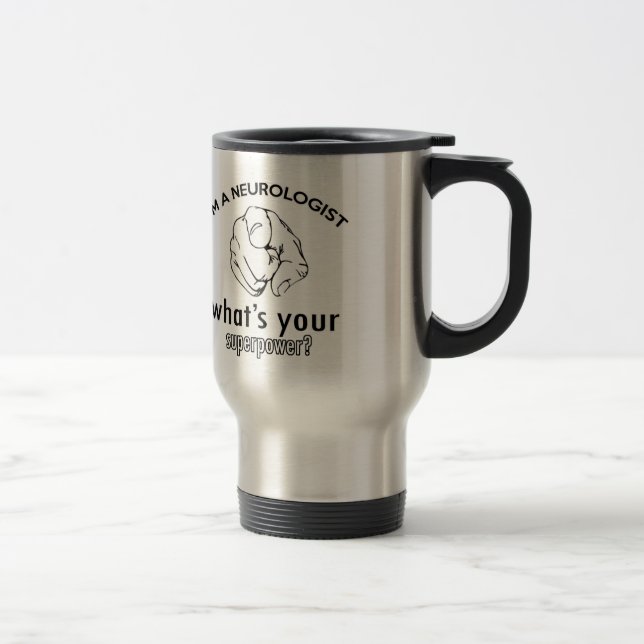 Mug De Voyage conception de neurologue (Droit)