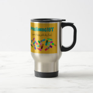 Mug De Voyage Conception "de pilules heureuses" de pharmacie