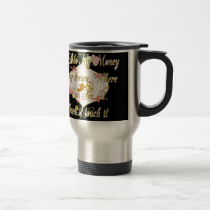 Mug De Voyage Conception de rêve de sac d'argent