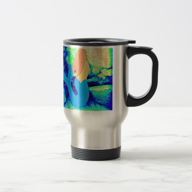 Mug De Voyage conception de sirène (Droit)