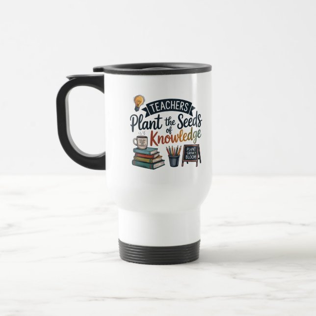 Mug De Voyage Conception de sublimation de cadeau pour enseignan (Gauche)
