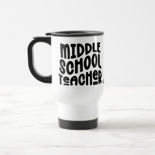 Mug De Voyage Conception de typographie pour professeur de collè