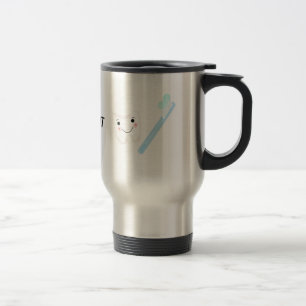 Mug De Voyage Conception Dentaire, Dent et Brosse à Dents