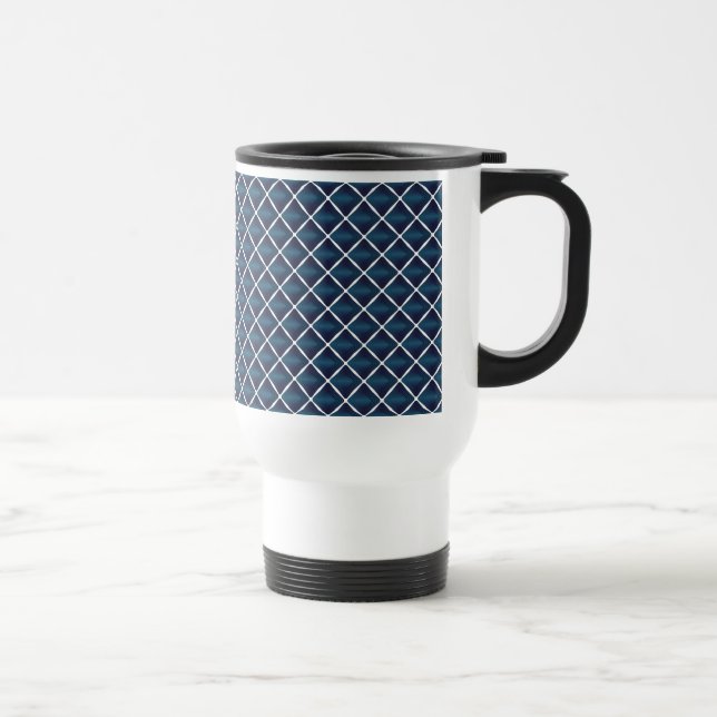 Mug De Voyage Conception du compartiment Bleu arrondi (Droite)