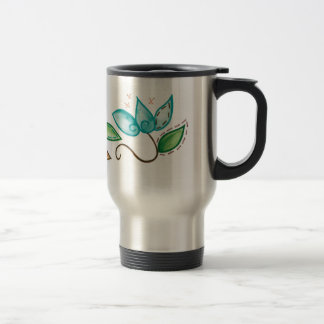 Mug De Voyage Conception florale en spirale de broderie