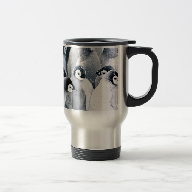 Mug De Voyage conception mignonne de pingouins de pingouin de (Droit)