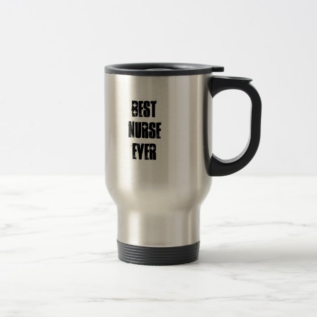 Mug De Voyage Conception moderne du meilleur modèle d'infirmière (Droit)