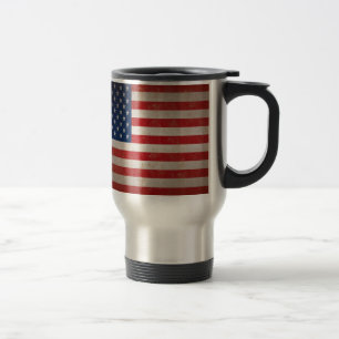 Mug De Voyage Conception patriotique vintage de drapeau