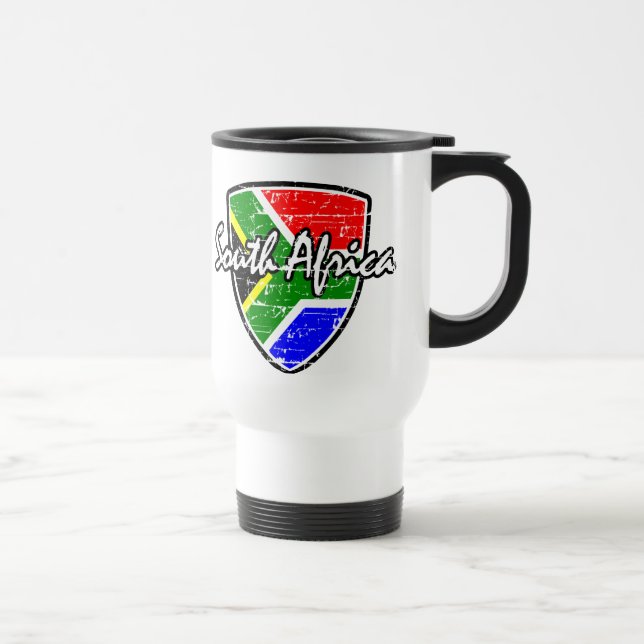Mug De Voyage Conception sud-africaine de drapeau (Droite)