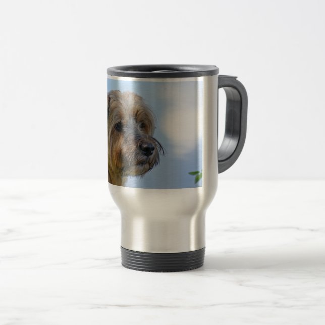 Mug De Voyage Conception Terrier (Devant droit)