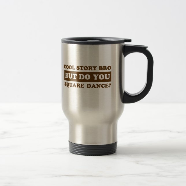 Mug De Voyage conceptions de danse carrée (Droit)