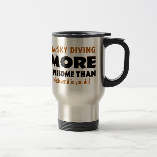 Mug De Voyage Conceptions de parachutisme (Droit)