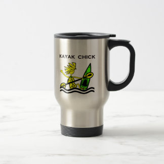 Mug De Voyage Conceptions et choses de poussin de kayak