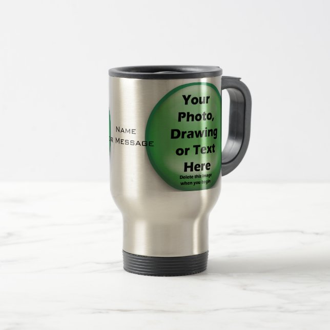 Mug De Voyage Concevez vos propres (Devant droit)