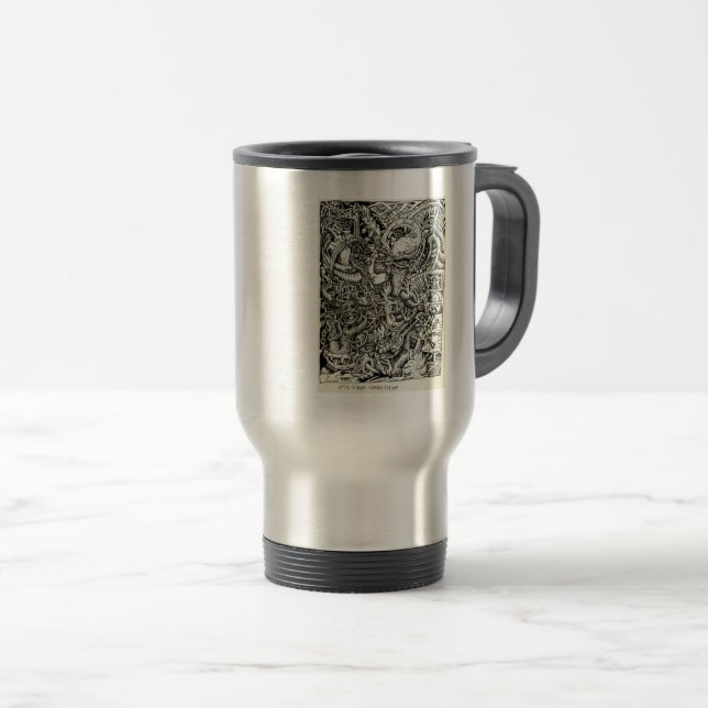 Mug De Voyage Concours à sens unique, par Brian Benson (Devant droit)