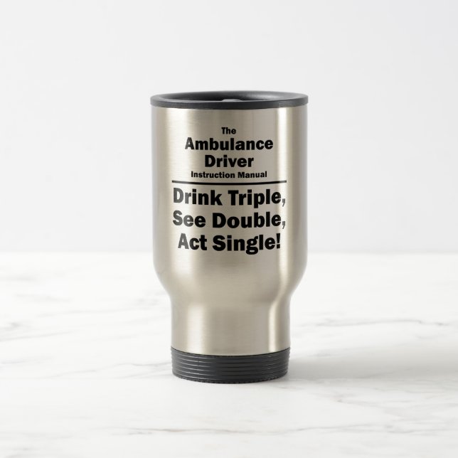 Mug De Voyage conducteur d'ambulance (Centre)