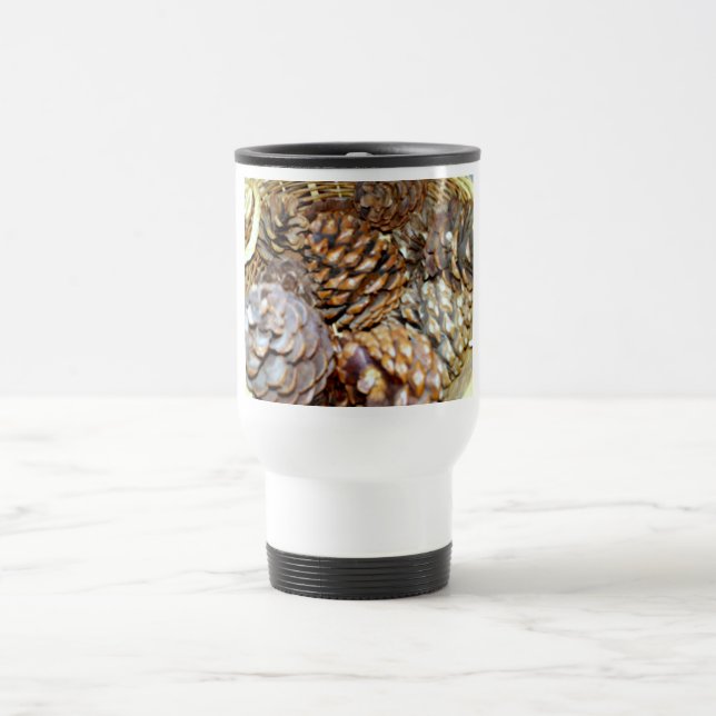 Mug De Voyage Cônes de pin, Musique de voyage (Centre)