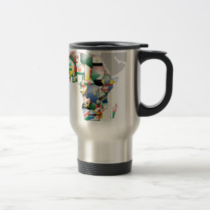 Mug De Voyage Continent de l'Afrique Belle maman Afrique Colorée