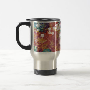 Mug De Voyage Cool, art tendance de motif fleuri romantique