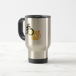 Mug De Voyage Cool Dit Intrépide Tiger Art Citation Inspirante M