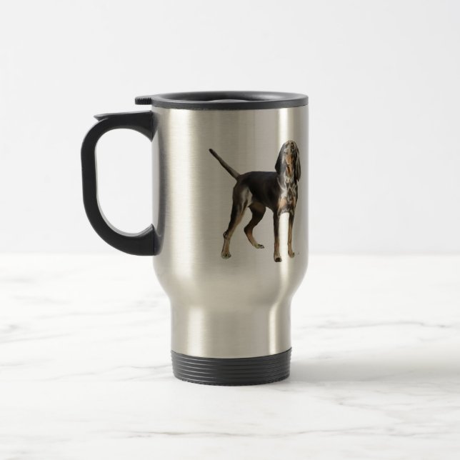 Mug De Voyage Coon Hound américain noir et feu (Gauche)
