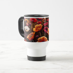 Mug De Voyage Coquelicots Colorés