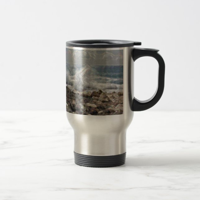 Mug De Voyage Corail et vagues (Droit)