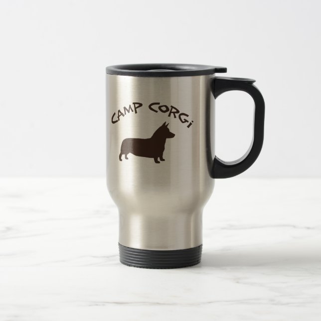 Mug De Voyage Corgi de camp (Droit)