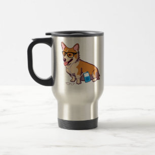 Mug De Voyage Corgi de hippie