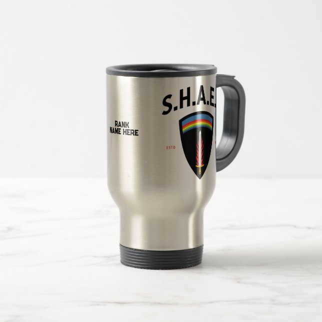 Mug De Voyage Corps expéditionnaire allié du quartier général su (Devant droit)