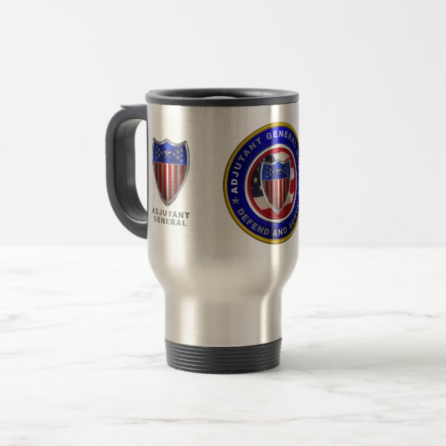 Mug De Voyage Corps général Adjutant (Devant gauche)