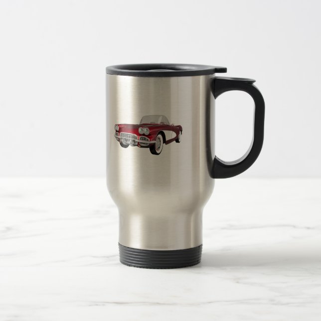 Mug De Voyage Corvette 1961 : Voiture de sport : modèle 3D : (Droit)