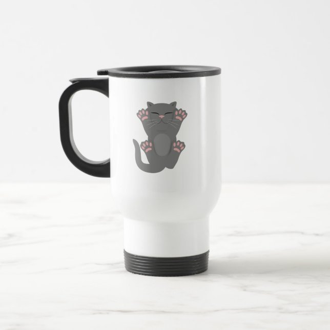 Mug De Voyage Couchage de chat (Gauche)