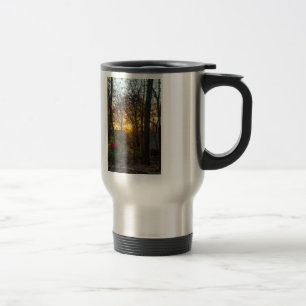 Mug De Voyage Coucher de soleil dans les bois de Sdc