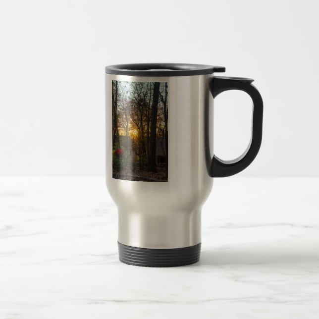 Mug De Voyage Coucher de soleil dans les bois de Sdc (Droit)