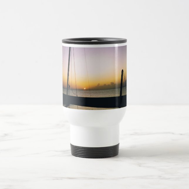 Mug De Voyage Coucher de soleil d'Aruba (Centre)