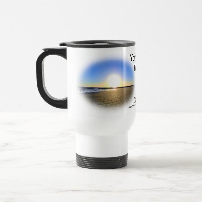 Mug De Voyage Coucher de soleil de Venice Beach (Gauche)