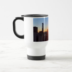 Mug De Voyage Coucher de soleil sur la skyline de New York City