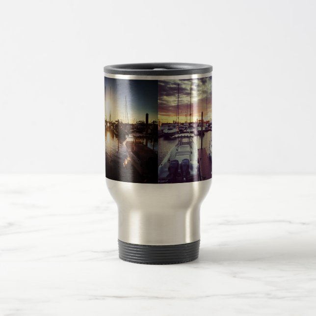 Mug De Voyage Couchers du soleil d'été de la Nouvelle Angleterre (Centre)